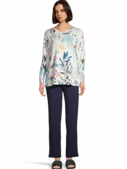 Flower-pyjamapaita ja pyjamahousut