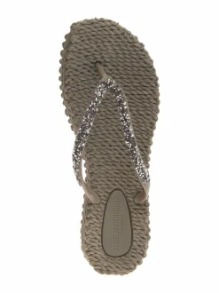 Glitter-varvassandaalit