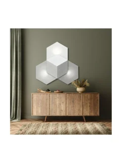 Heksagon valoelementti 3 harmaasävyt