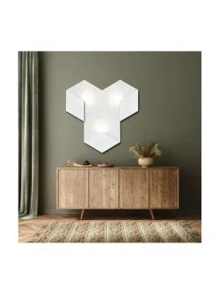 Heksagon valoelementti 3 valkoinen