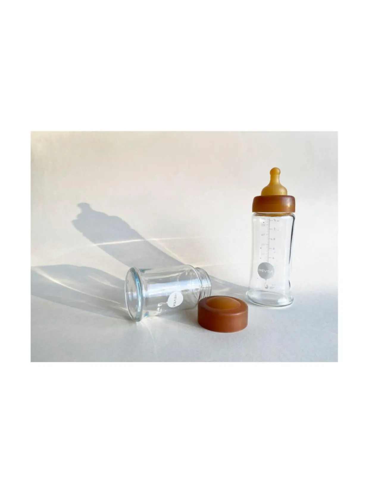 Hevea lasituttipullo Wide Neck 2 x 250ml