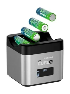 Hähnel proCUBE2 Twin Charger tuplalaturi (Olympus)