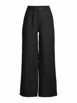 High Waist Wide-Leg -pellavahousut