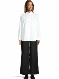 High Waist Wide-Leg -pellavahousut