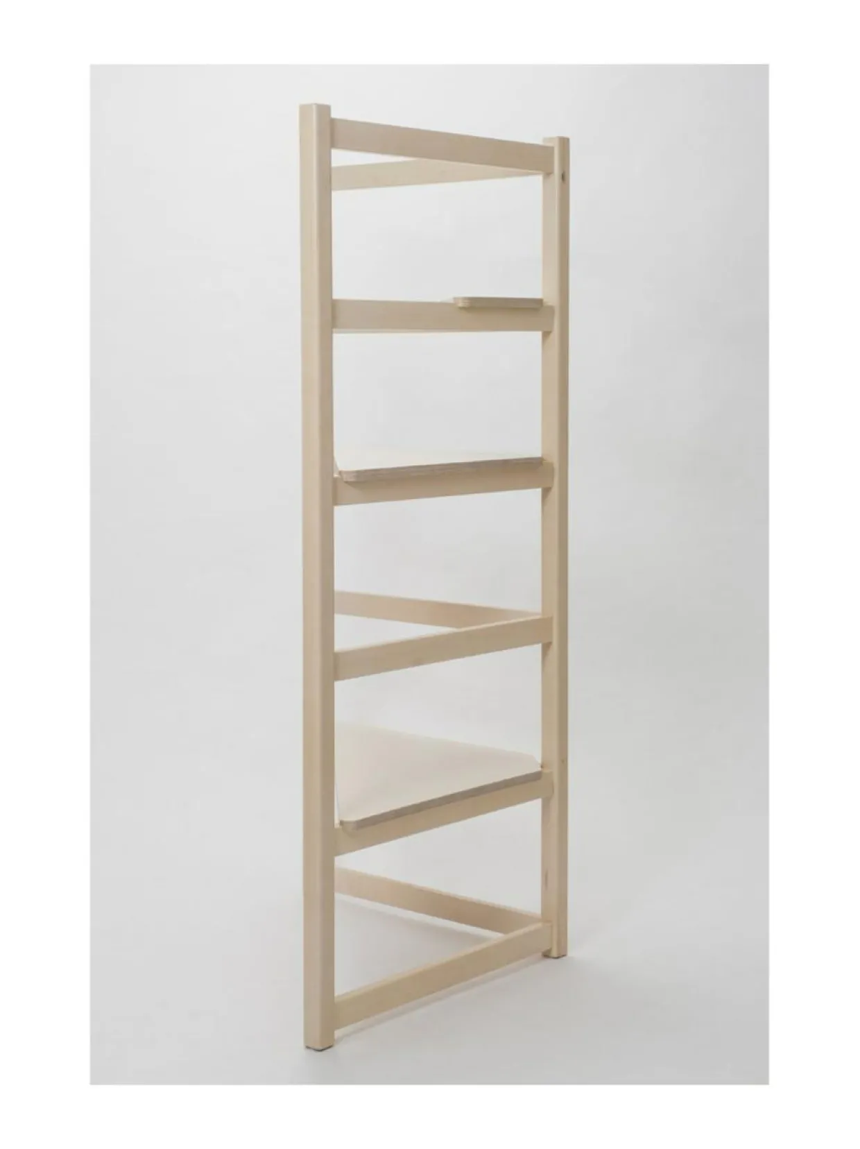 Hima Corner säädettävä työpiste ja hylly - Natural Birch