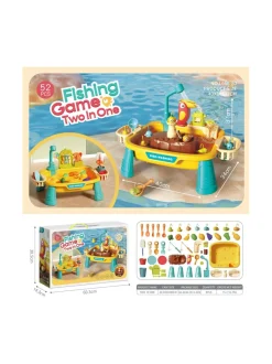 HOOGAR Leikkisetti Toimiva astianpesukone & kalastussetti