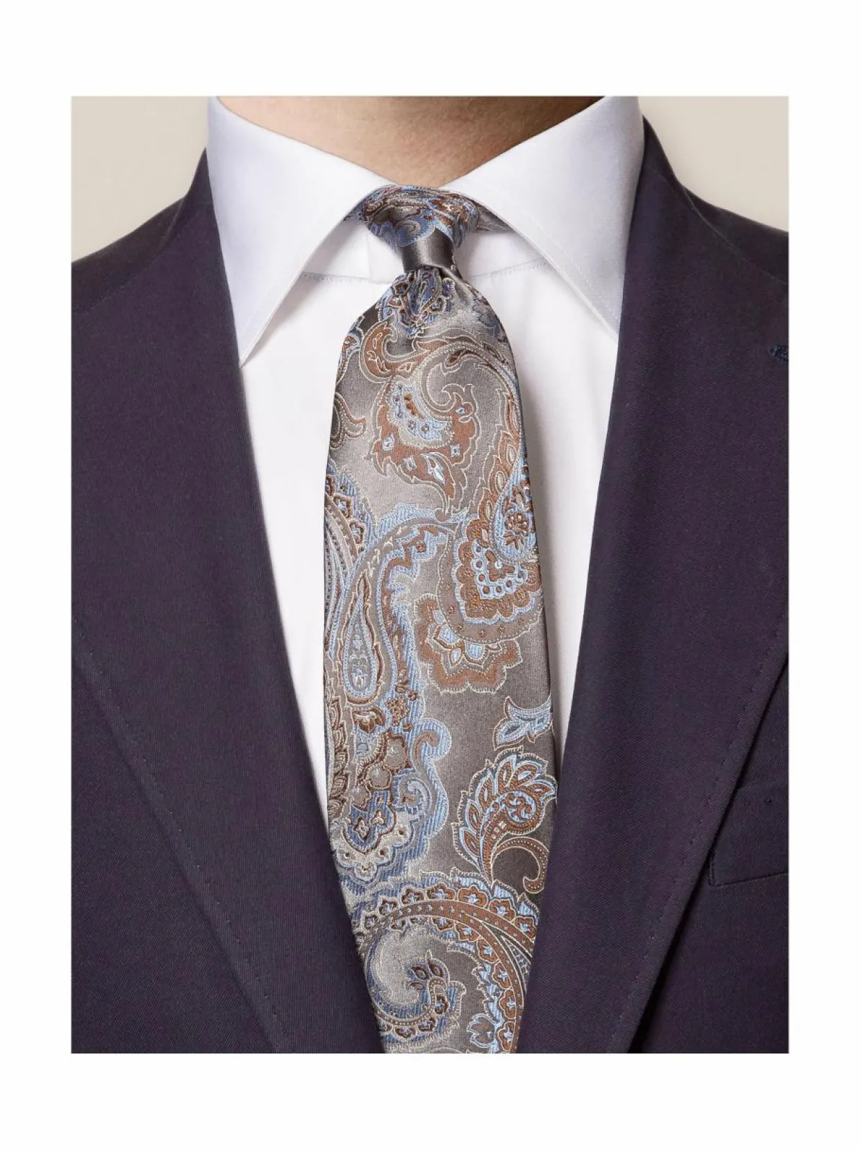 Jacquard Paisley -silkkisolmio