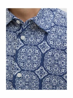 JorSeersucker-kauluspaita