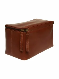 Joshua- nahkainen toilettilaukku, 14 x 25 cm