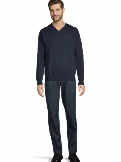 Julian V-neck -puuvillaneule