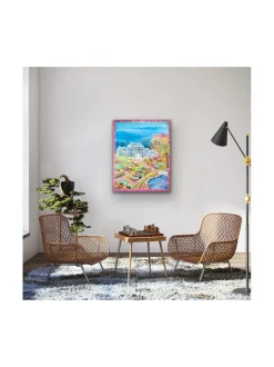 Kaisaniemen keidas, 100x80 akryylimaalaus, Pia Rydman