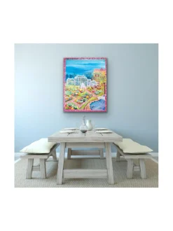 Kaisaniemen keidas, 100x80 akryylimaalaus, Pia Rydman