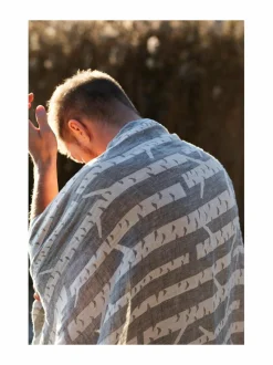 Koivu-pellavapyyhe 95 x 150 cm