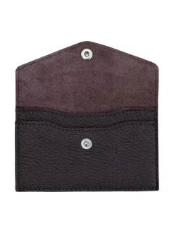 Korttikukkaro nepparilla tummanruskea