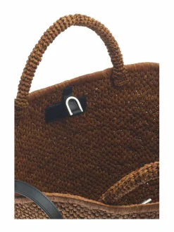Large Chelsea Tote in Natural Raffia -laukku