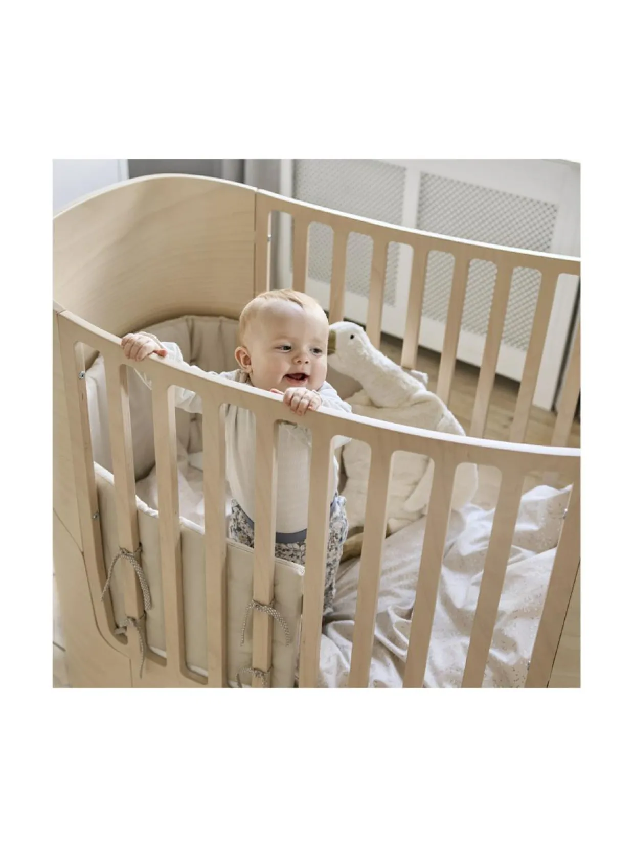 Leander Classic Pinnasänky, whitewash