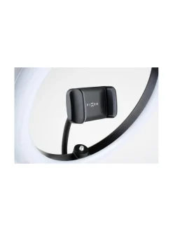 LED-rengasvalo, tabletin-/puhelinteline valolla Musta