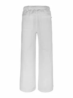 Leveälahkeiset pellava-viskoosihousut