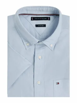 Linen Blend Solid Regular Fit -kauluspaita