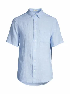 Lyhythihainen regular fit -pellavapaita