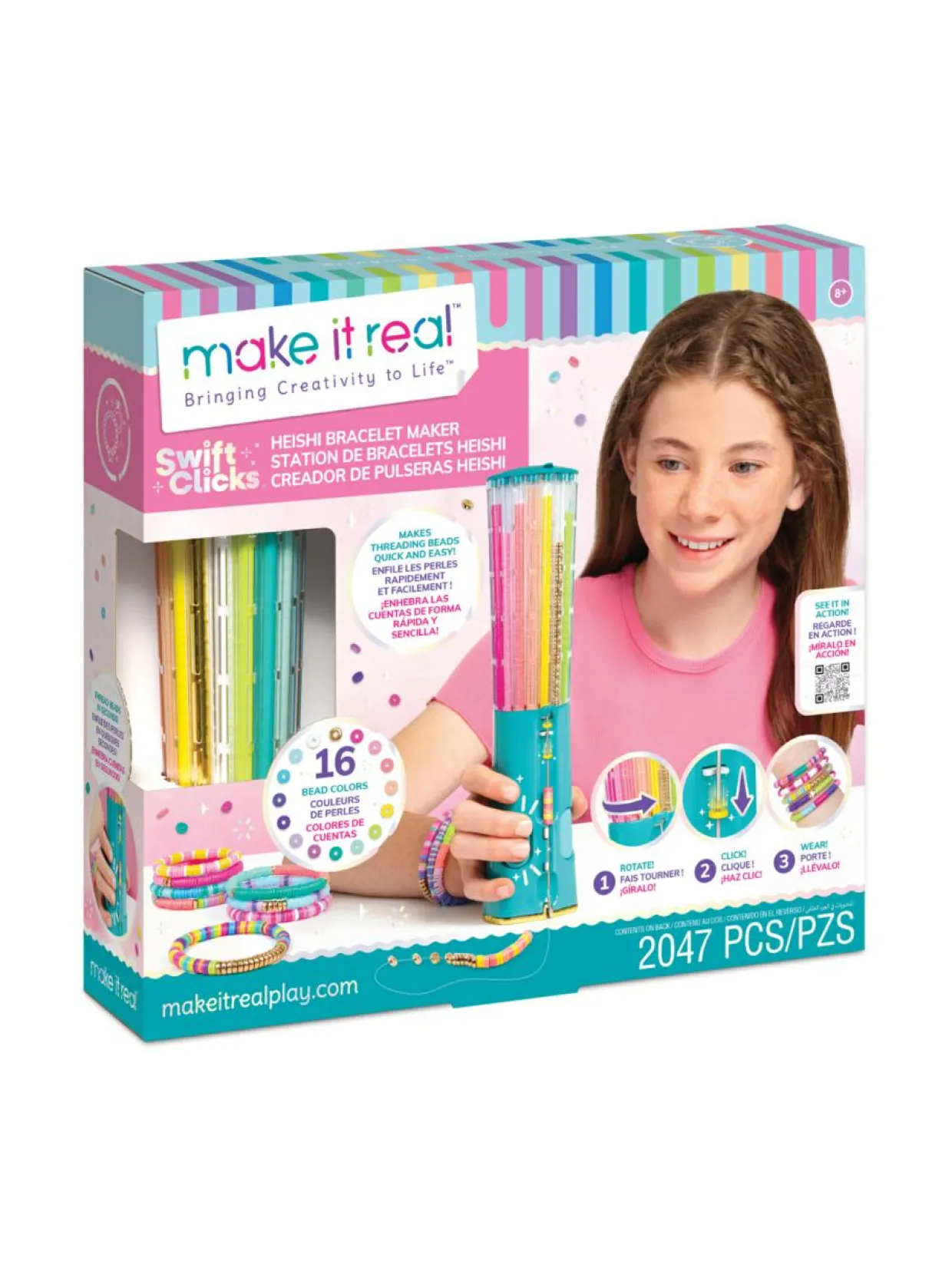 MAKE IT REAL DIY Rannekorujen valmistussetti Heishi-helmet