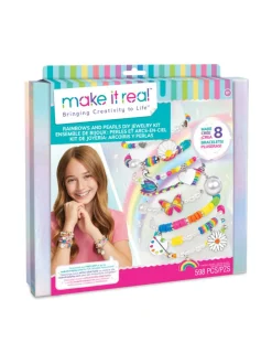MAKE IT REAL Korujen valmistussetti Sateenkaaria ja helmiä