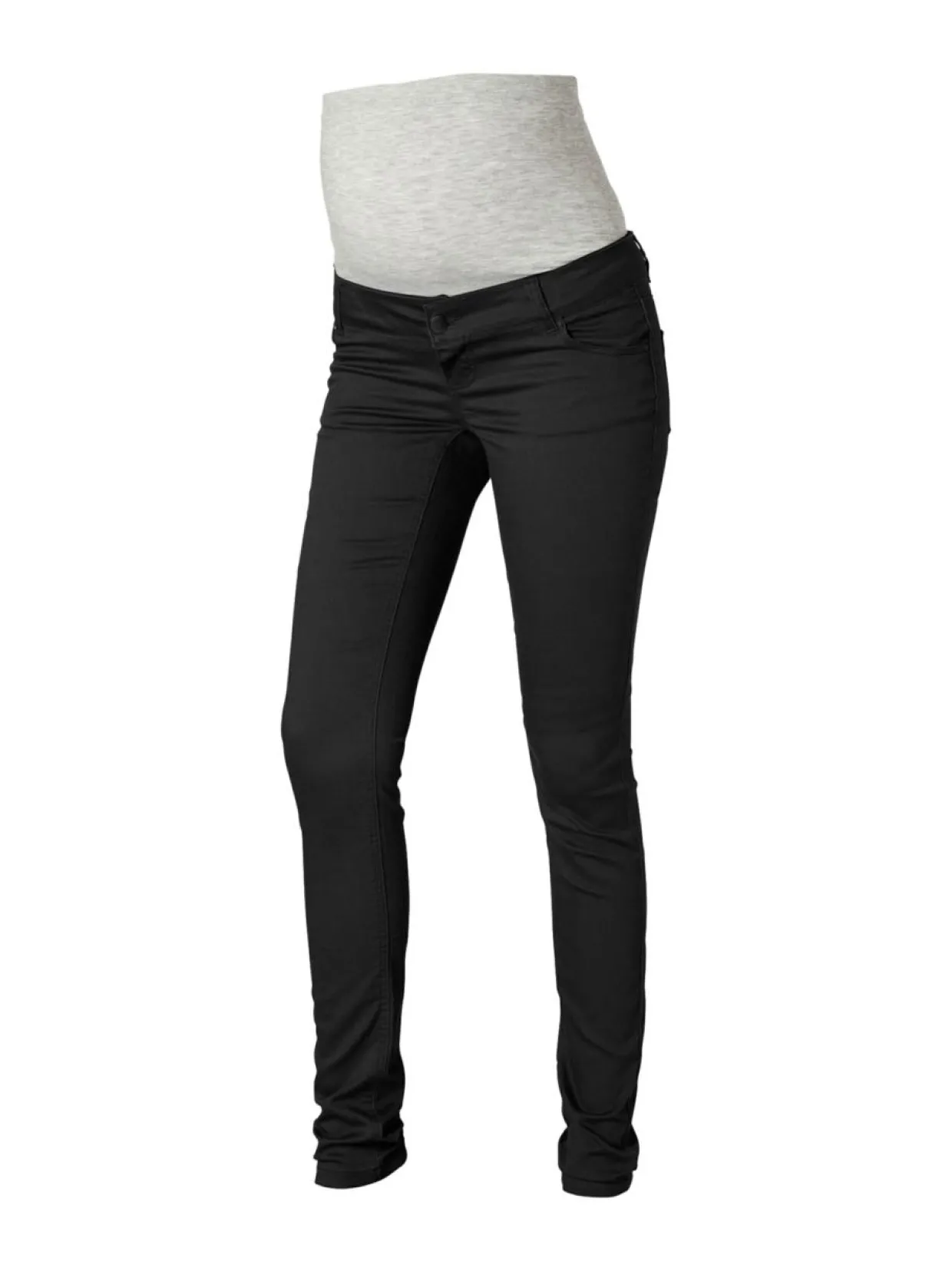 Mamalicious Shelly Black Slim Pants-Noos housut - musta