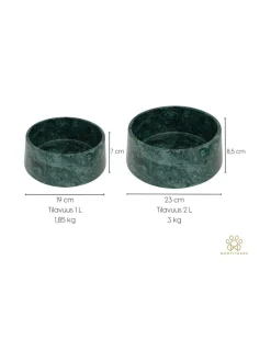 Marmorinen design ruokakulho - Kristallinvalkoinen