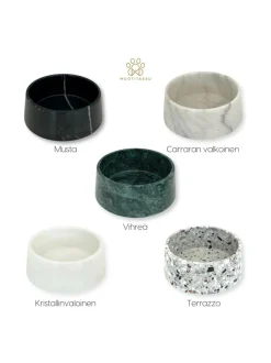 Marmorinen design ruokakulho - Kristallinvalkoinen