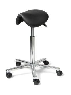 Matilda satulatuoli, musta nahkaverhoilu