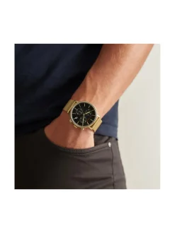 MIMOSAA CHRONO 41MM -RANNEKELLO, NAHKARANNEKE