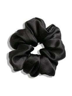 Mulberry Silk Scrunchie -hiusdonitsi - musta