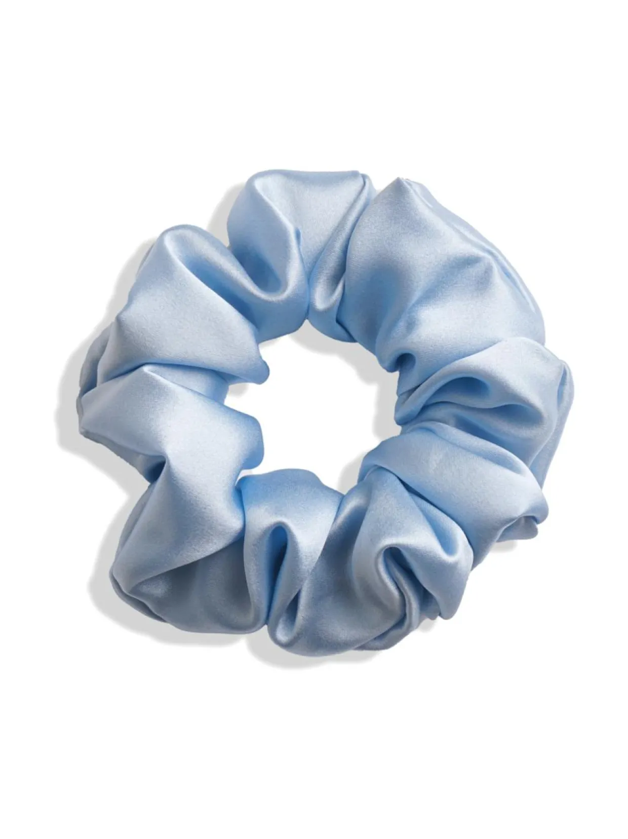 Mulberry Silk Scrunchie -hiusdonitsi - vaaleansininen