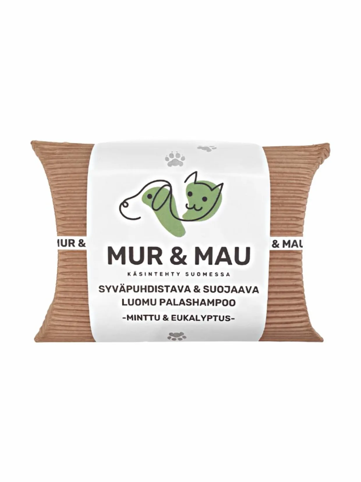 MUR & MAU Syväpuhdistava & Suojaava Luomu Palashampoo Minttu & Eukalyptus 110g