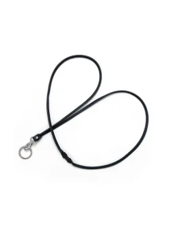 Nahkainen avainnauha pitkä musta