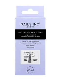 NAILPURE Longwear Top Coat 10 free -hellävarainen päällyslakka 14ml