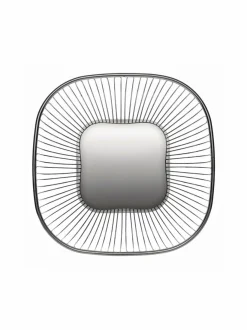 Nelikulmainen teräslankakori 23 x 23 cm