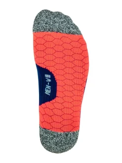 P.A.C. RN 7.2 Naisten Heijastava kompressiosukka punkki- ja hyttyskarkoitteella, Navy red