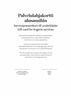 Palvelulahjakortti alusasuihin