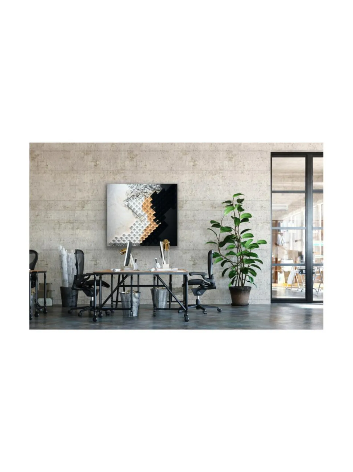 Peace within puutaulu 78x88cm