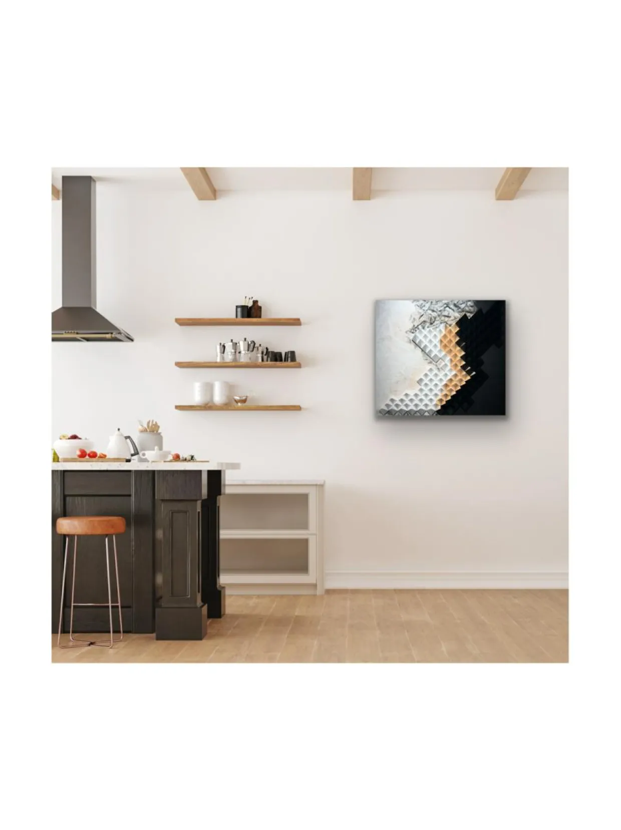 Peace within puutaulu 78x88cm