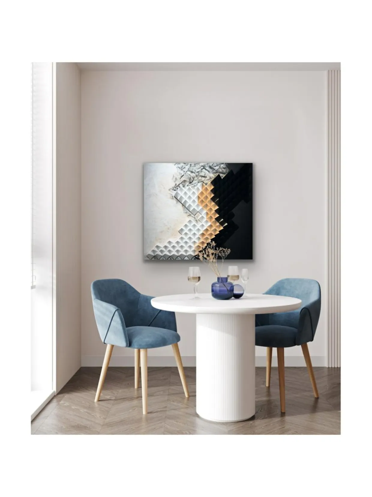 Peace within puutaulu 78x88cm