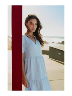 Pellava Kerrosmekko, Sky Blue