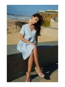 Pellava Kerrosmekko, Sky Blue