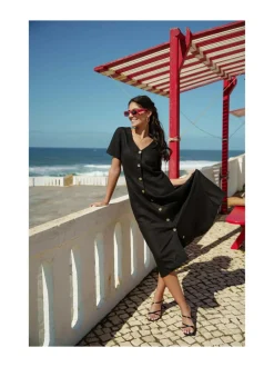 Penelope Dress, Black