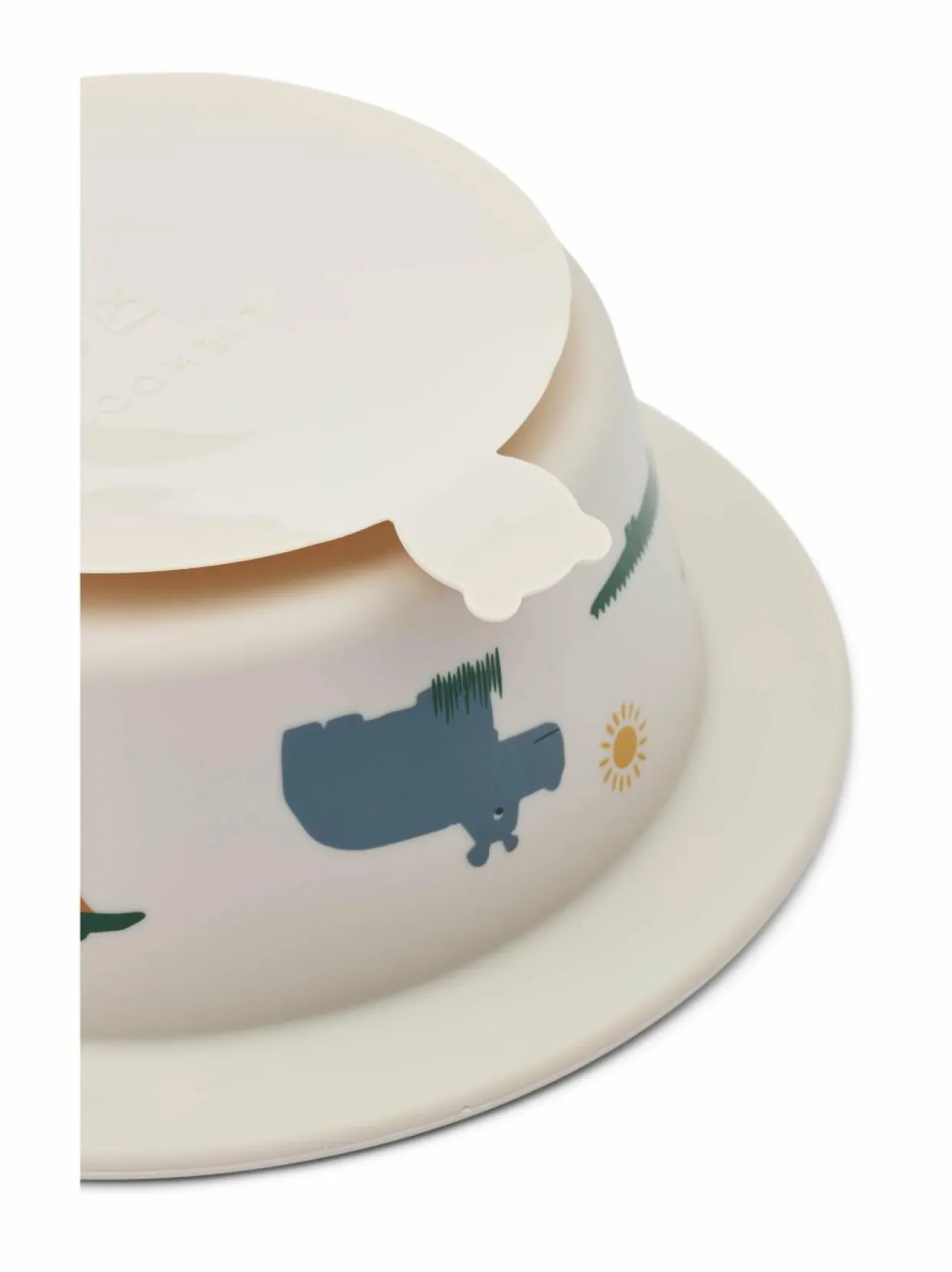 Peony Printed Suction Bowl -ruokailukulho 2 kpl