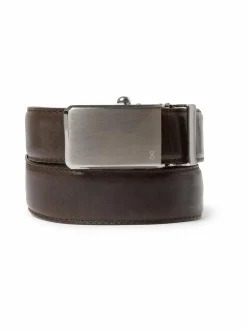 Plate Buckle -nahkavyö