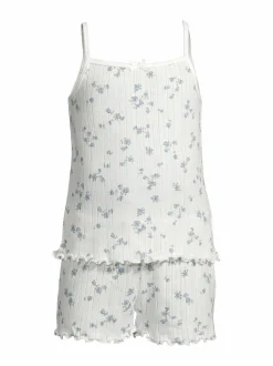 Pointelle- pyjamatoppi ja pyjamashortsit