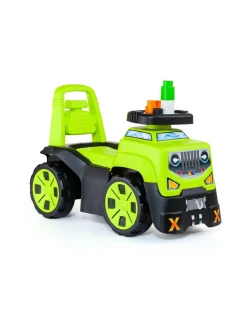 Potkuauto Maasturi ja 10 palikkaa vihreä