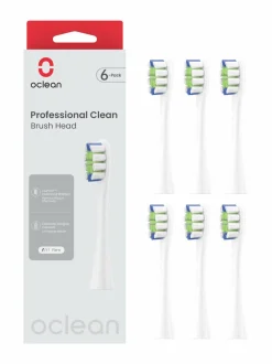 Professional Clean -harjaspäät 6-pack